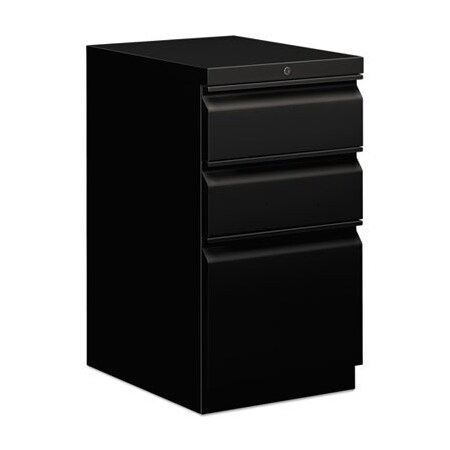 Hon HON, EFFICIENCIES MOBILE BOX/BOX/FILE PEDESTAL, 15W X 19.88D X 28H, BLACK 33720RP
